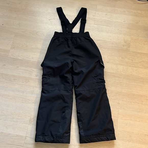 Gerry Kids Size Small 7/8 Snow Pants Bibs Winter Overalls Black Girls Boys - Picture 4 of 5